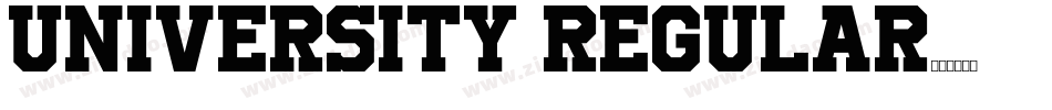 University Regular字体转换